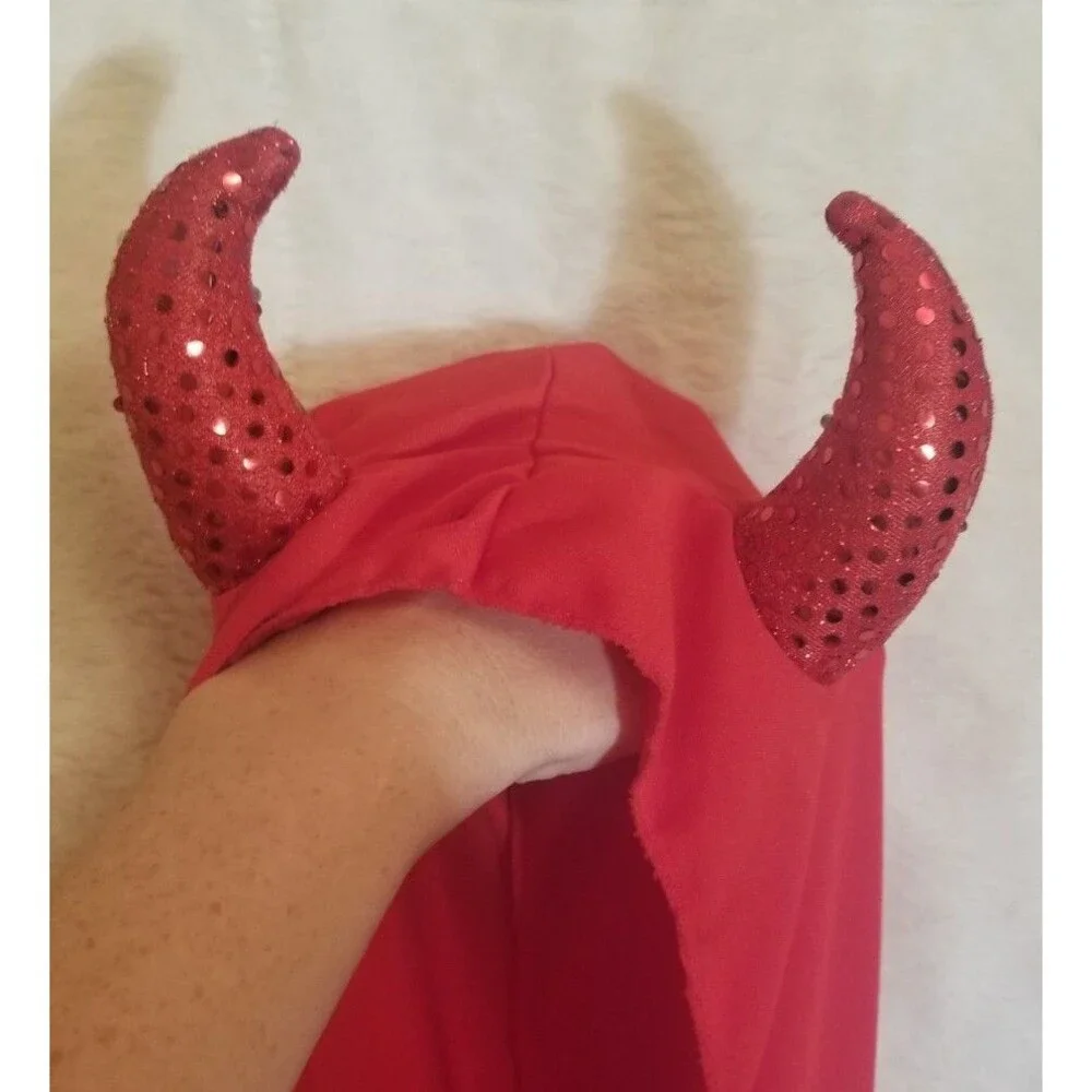 Girls' Target Devil Red Tutu Dress with Attached Horns Size Small (4-6x) - Picture 10 of 11